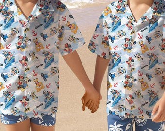 Disney Cruise Hawaiian Shirt, Disney Mickey Mouse Cruise Button Up Shirt, Mickey Mouse Aloha Hawaii Shirt, Mickey Cruise Shirt, Disney Shirt