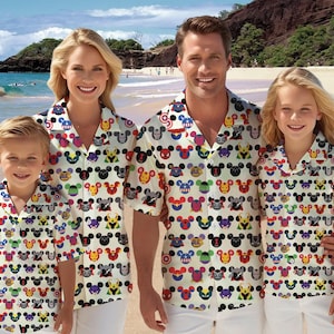 Disney Superhero Hawaiian Shirt, Mickey Avengers Shirt, Avengers Mickey Ears Hawain Shirt, Matching Family Hawaii Shirt, Disney Hawaii Shirt