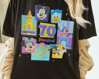 Disneyland 70th Anniversary 1955-2025 Shirt, 70 Years of Magic Shirt, Disneyland Platinum Celebration Tee, Disneyland Family Vacation Shirt