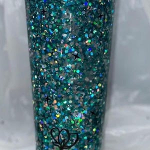 24oz plastic snow globe tumbler