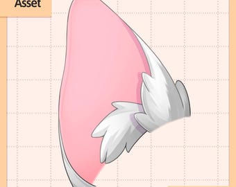 Rigged Vtuber Asset - Customizable Dog Ears (up)