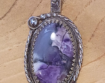 Purple, Passion, Tiffany stone, Pendant, Sterling silver, gemstone, jewelry, Natural, Utah, Gemstones, Tiffany cabs, gemstone cabs, handmade