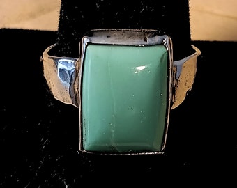 Men's, size, 14 Utah, variscite, sterling silver, ring, men's jewelry, silver jewelry, Utah gemstones, green gemstones, Utah gems, gemstones