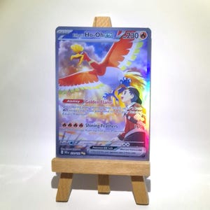 Ethan / Klarin e Ho-Oh ex - Feito à mão em Holo - Carta alternativa de Pokémon