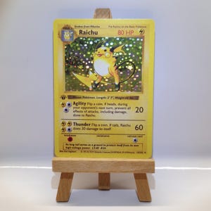 Raichu Base Set 1 Edition - Holo Pokemon Alternative Card
