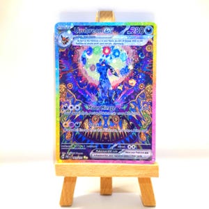 Umbreon ex Tera / Nachtara ex Tera - Fait main dans Galaxy/Cosmo Holo - Carte alternative Pokémon