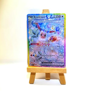 Evoli ex Tera / Evoli ex Tera - Fait main en Holo - Carte alternative Pokémon