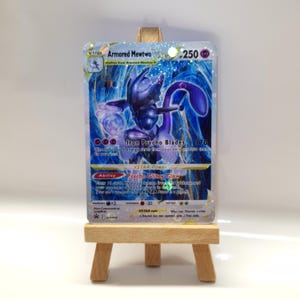 Armored Mewtu / Mewtwo V Stsr - Galaxy  / Cosmo Holo - Pokemon Custom Card