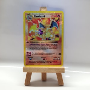 Glurak / Charizard Base Set - Galaxy  / Cosmo Holo - Pokemon Alternative Card