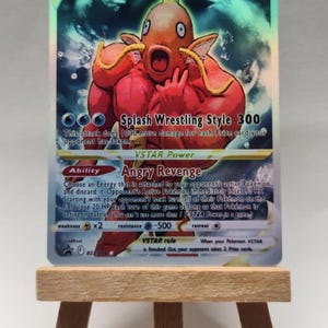 Magikarp Buff / Magikarp - Fait main en Holo - Carte Pokémon personnalisée