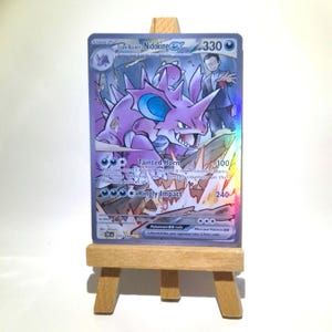 Nidoking ex de la Team Rocket - Fait main en Holo - Carte alternative Pokémon