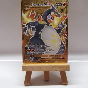 Glurak / Charizard Shiny VMAX - Pokemon Proxy Metal Card