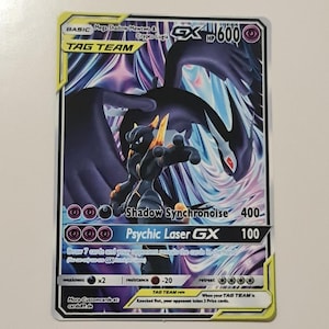 Shadow Mewtwo et Shadow Lugia Tag Team - Carte Pokémon personnalisée non holo