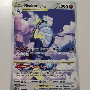 Miraidon VStar - carte personnalisée Pokémon non holo