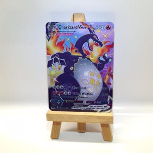 Glurak / Charizard Shiny VMAX - Galaxie / Cosmo Holo - Carte Pokémon Alternative