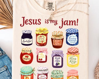 Jesus är min sylt, kristen skjorta, Comfort Colors® kristen gåva, JESUS Kristus-skjorta, present till kristen, rolig Jesus-skjorta, kristen mamma-t-shirt