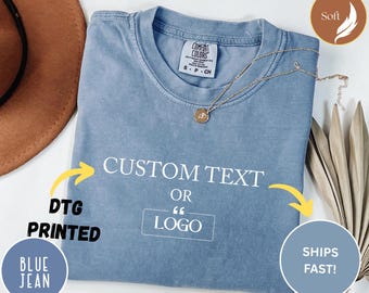 Individuelles Shirt, Individuelles Logo-Shirt Personalisiertes Text-T-Shirt, Ihr Foto-Shirt, Matching-Shirt, Business-Logo-Shirt Bachelorette Comfort Colors®