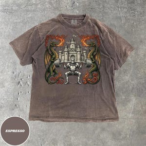 Dost Thou Even Hoist Medieval Gym Retro T-Shirt| Medieval Crest Graphic Tee, Comfort Colors Shirt image 2