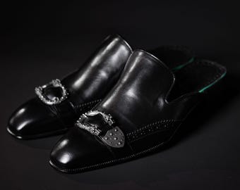 Half shoe, velvet shoe,croc embossed shoe, wedding shoes, dinner shoes, half shoes