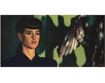 Blade Runner Replicant - Art Print from oil painting - Great gift for 80's movie fans of Ridley Scott, Sean Young