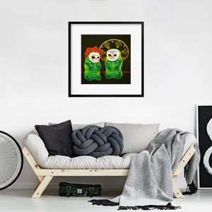 Gummy Bear Day Of The Dead art print from oil painting Dia de los Muertos creepy cute Mexican art print with sugar skull design image 7