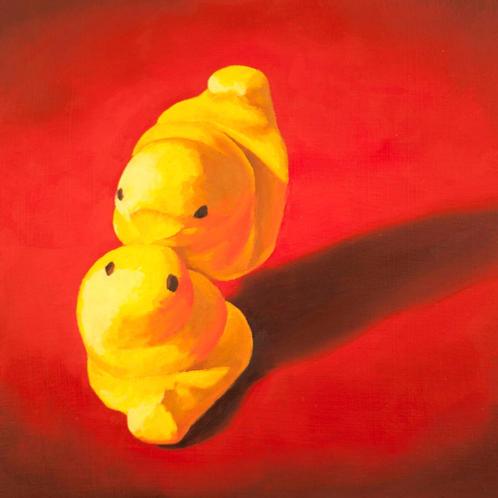 Squishy Peeps Art Print From Oil Painting Marshmallow Peep Etsy