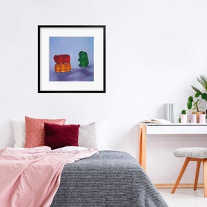 Gummy Bear Voyeur Art Print from oil painting threesome swinger erotic painting for bachelorette party LOL 画像 4