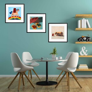 Gummy Bear Art Set of 3 Prints from oil paintings 3 piece wall art makes great baby gift or for my little pony brony imagem 7