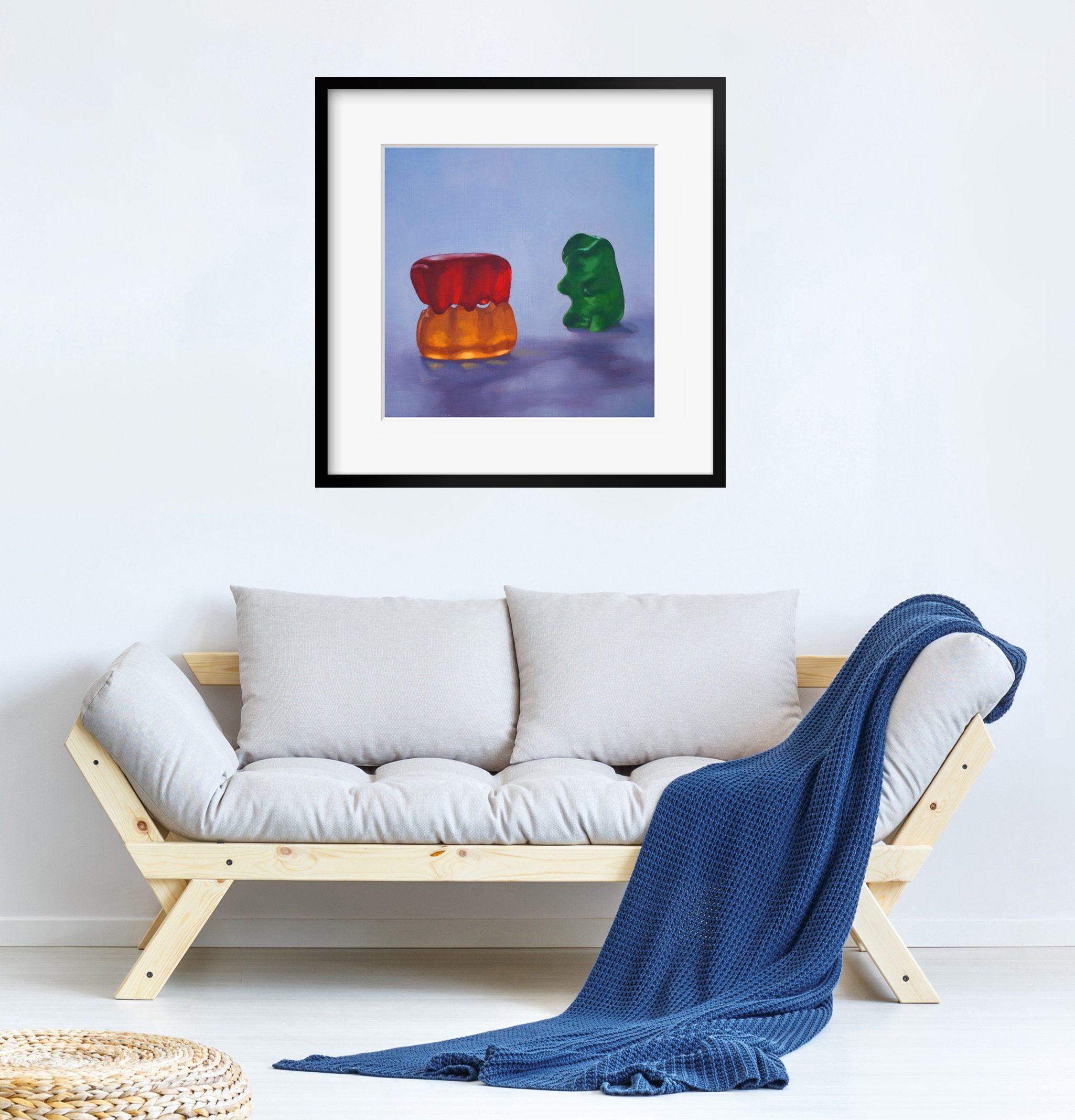 Gummy Bear Voyeur Art Print van origineel afbeelding foto