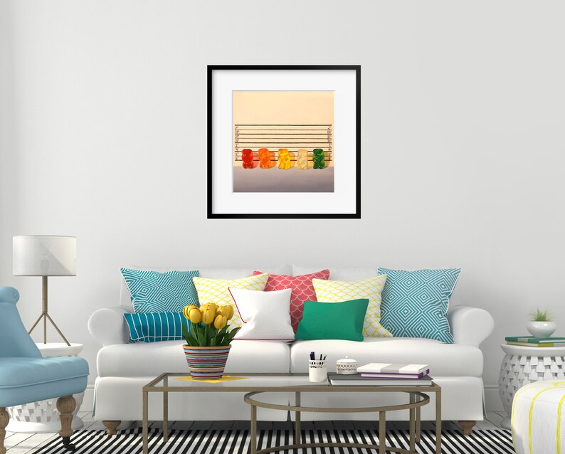 Gummy Bear Line Up Art Print from oil painting - lawyer gift law enforcement and fans of movie parody and The Usual Suspects. image 8