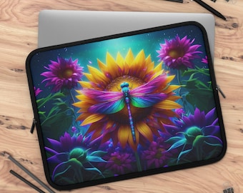 Colorful Dragonfly & Flower Laptop Sleeve, Stylish Laptop Bag, Floral Tech Case, Laptop Cover for Nature Lovers, Perfect Gift for [...]