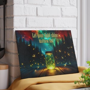 Inspirational Glass Cutting Board | Kitchen Decor, Gift for Cooks, Inspirational Cooking, Housewarming, Unique Gift