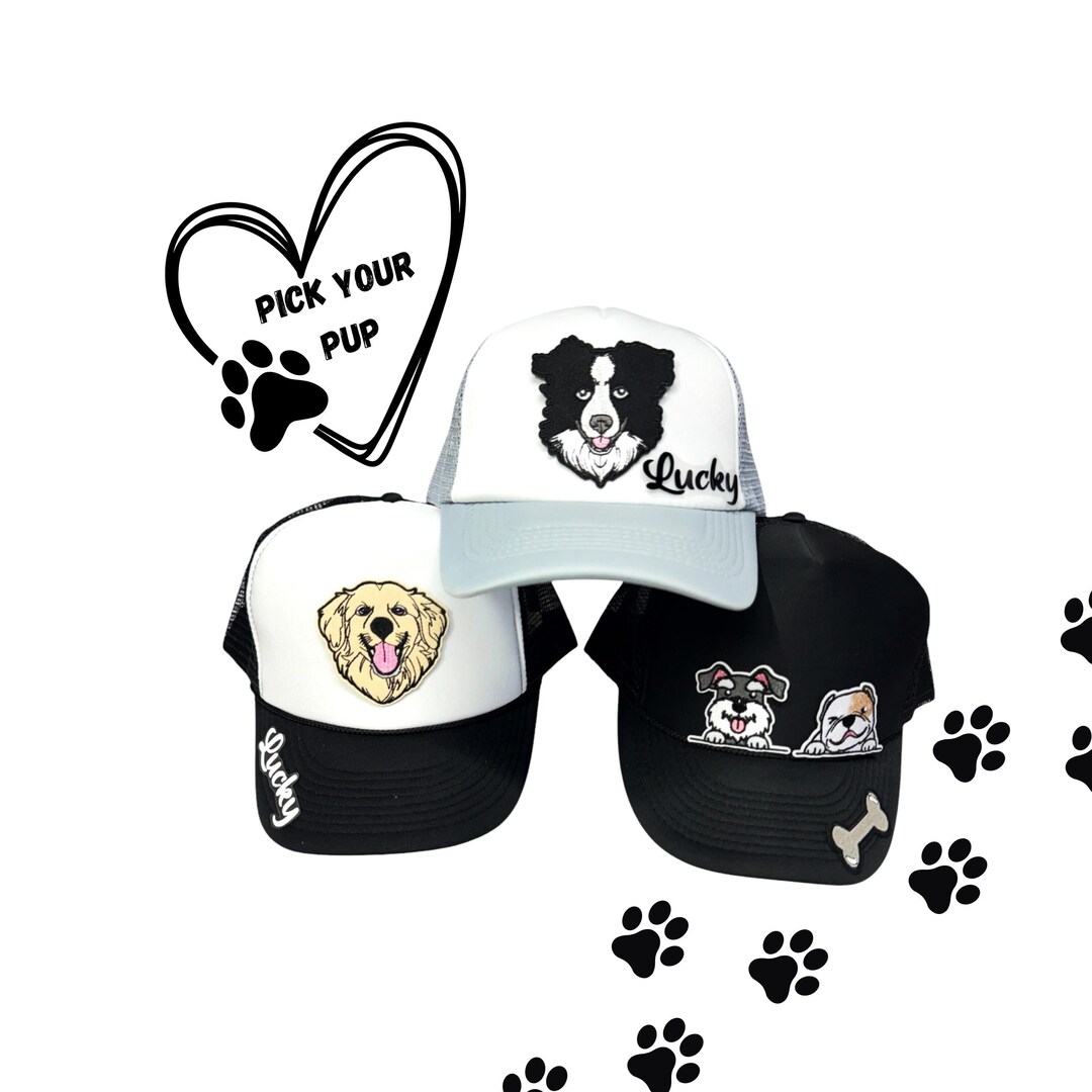 hashtag dogmom Embroidered Trucker Hat main image 1