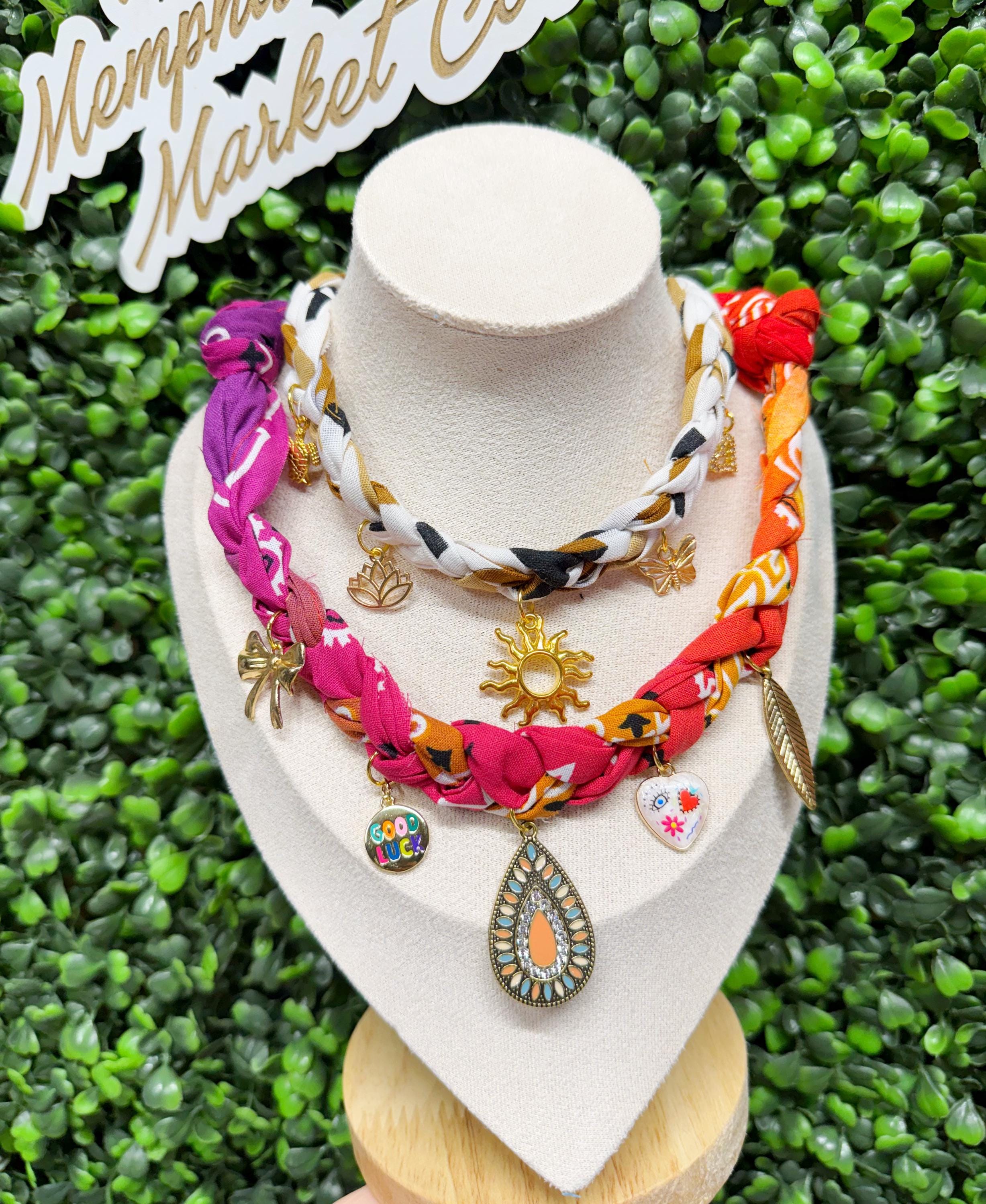 19so ヴィンテージバンダナネックレス 19SO Vintage bandana necklace ビンテージバンダナ