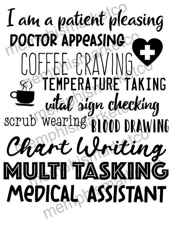 Medical Assistant png nurse humor nurse medical Etsy