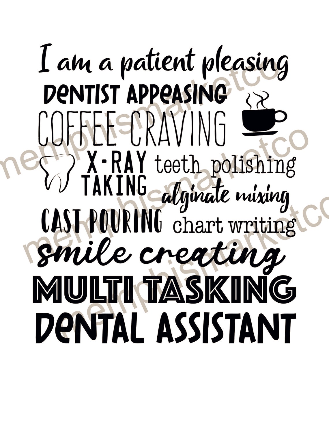 Dental Assistant Png Dentist Humor EDDA Dental Etsy