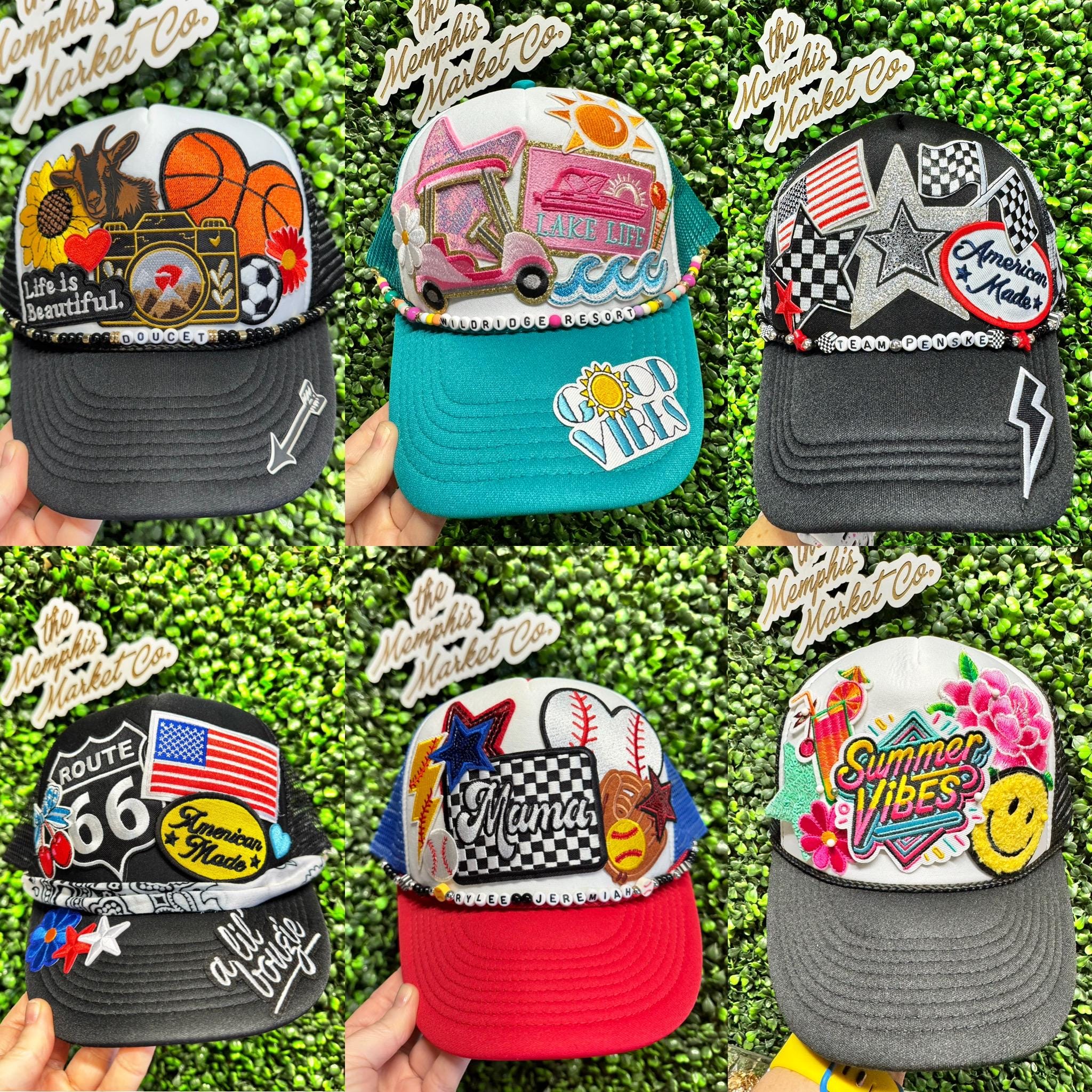 Unisex Trucker Hat with Patch Ball Cap with Patch | Montana Outlaw BBQ main image 3
