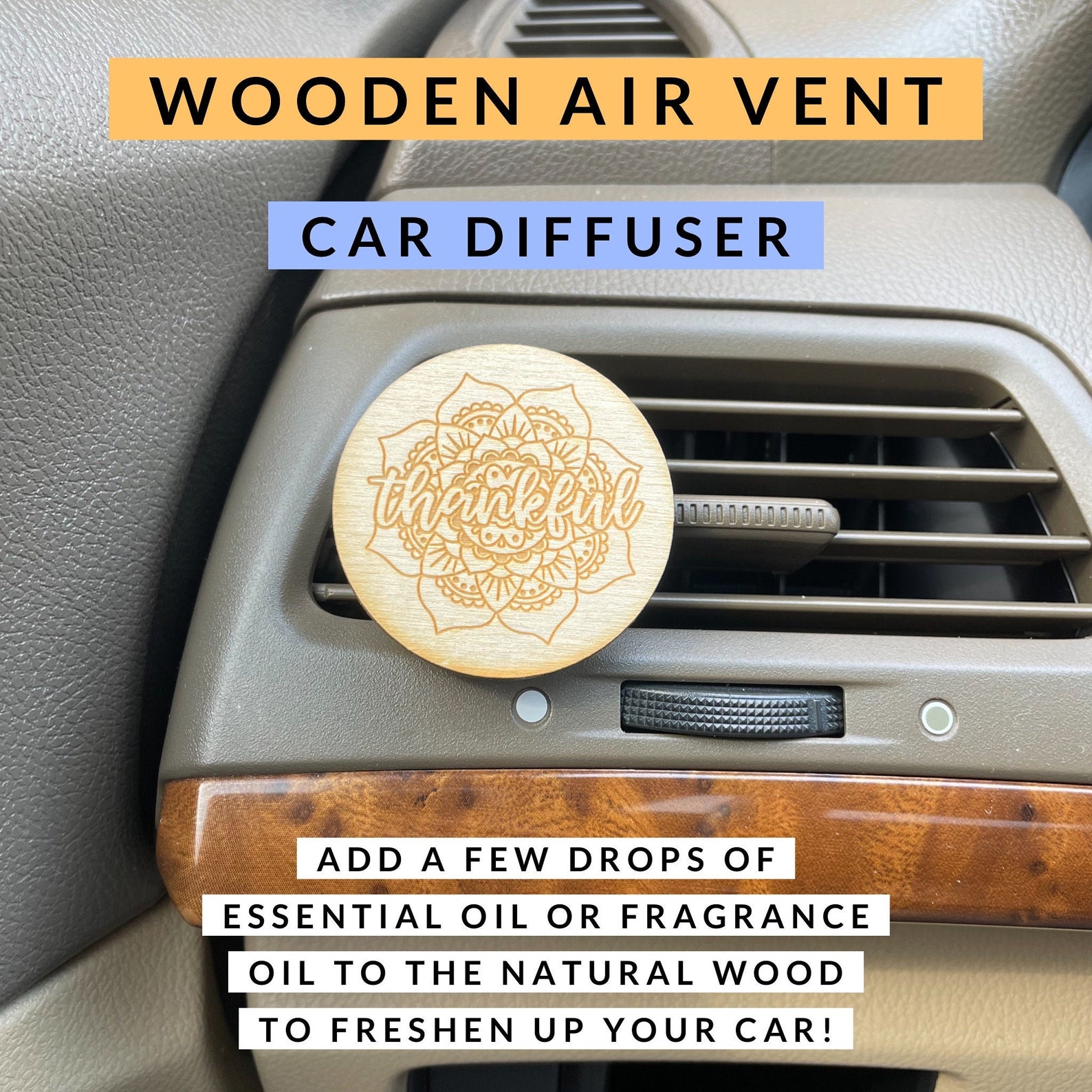 Wooden Air Freshener Vent Clips Car Air Freshener Car Air