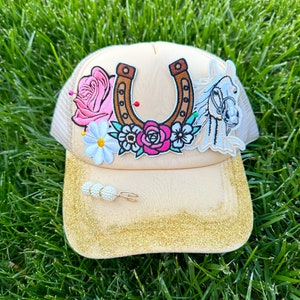 Custom Embroidered Trucker Hat - Snapback, Mesh Back, Pink & White, Large/X-Large, Add Your Text/Logo - View #8