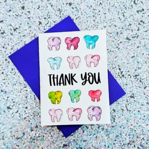 Cartão dentário imprimível, aniversário de assistente dentário para ela, presente de graduação dentária, caixa de presente higienista, cartão de felicitações de dentista, cartão digital de dente