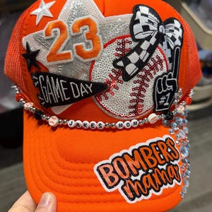 Custom Iron-On Team Patch Hat Decal (4 inch), Glitter Vinyl Patch, Personalized Name Patch, Hat Patch, Bag Patch image 16