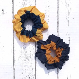 Two-Toned Fabric Scrunchies, Hand Sewn Hair Ties