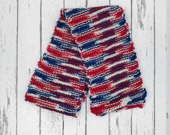 Red, White and Blue Fourth of July Women’s Knit Scarf