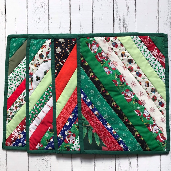 Quilted Placemats Set of 4 Etsy