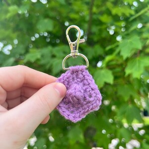 Poppable Crochet Fidget Key Chains, Single Pop Fidget Toy, Bubble Pop Toy