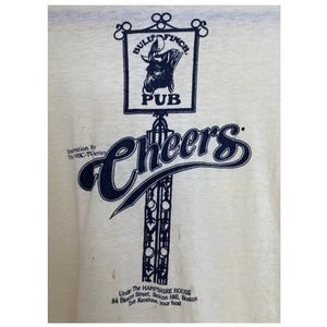T-shirt vintage 80&#39;s Cheers pub bar Boston tee 50/50