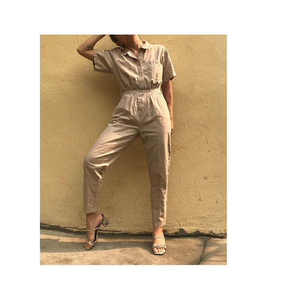Vintage S/M 90's jumpsuit coveralls short sleeves