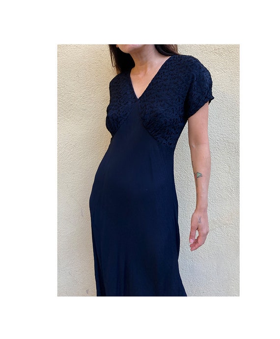 Vintage 90's rayon bias cut day dress
