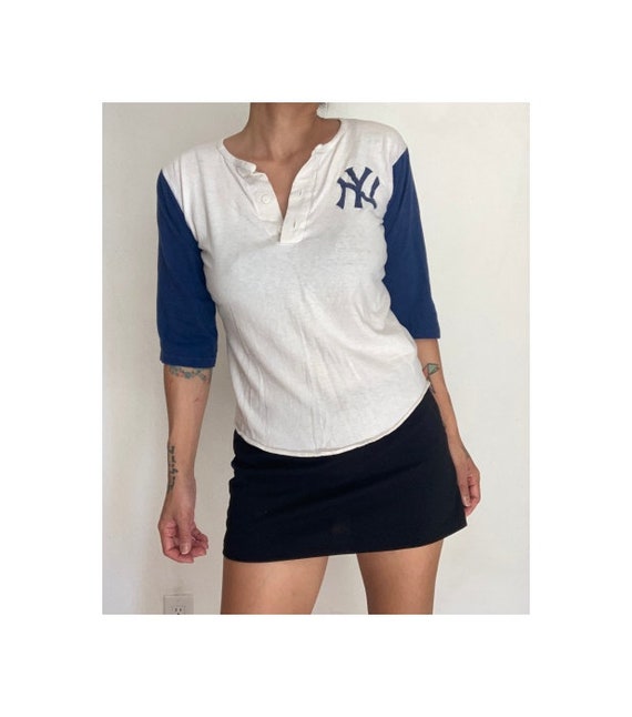 Vintage 70's New York Yankees MLB baseball tee tsh