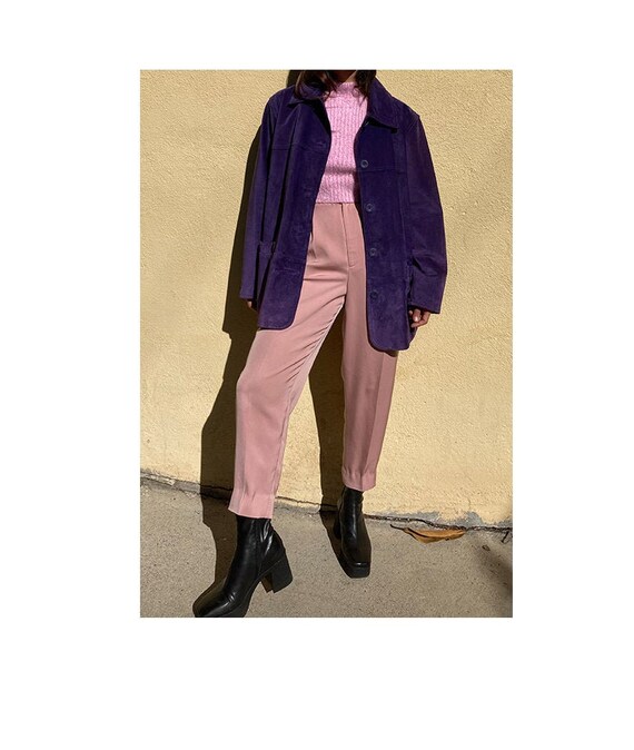 Vintage 90's suede genuine leather chore jacket